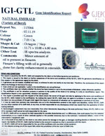 Load image into Gallery viewer, 7.79 Ratti Natural Panna Stone with Govt. Lab Certificate (56610)