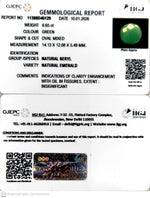 Load image into Gallery viewer, 6.65/CT Natural Panna Stone with Govt. Lab Certificate-11388D46129