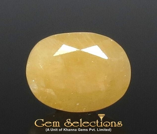 11.04 Ratti Natural Yellow Sapphire with Govt Lab Certificate-(1221)