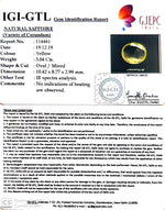 Load image into Gallery viewer, 3.04/CT Natural Yellow Sapphire with Govt Lab Certificate-YELSA9U