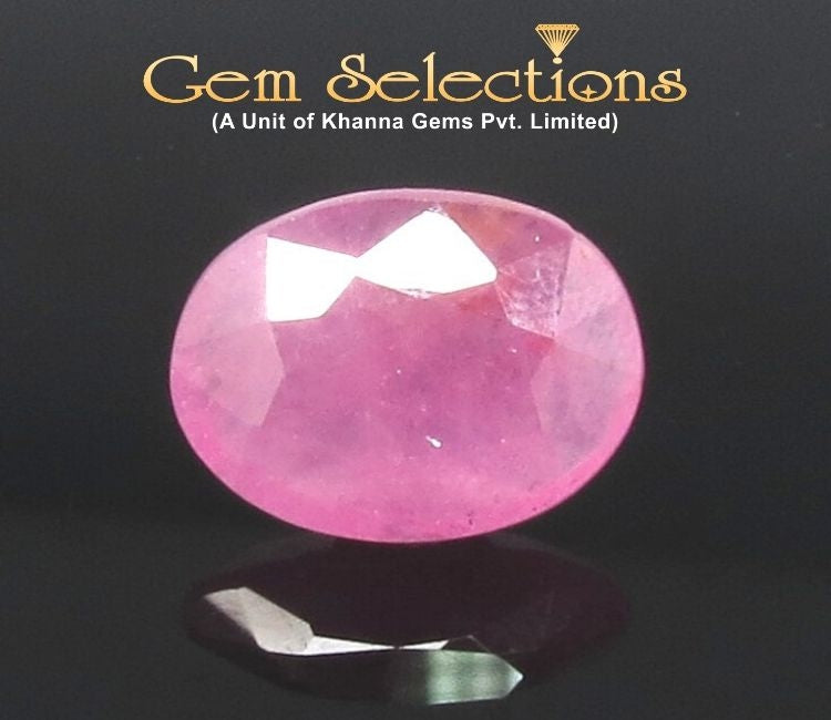 4.41 Ratti Natural New Burma Ruby Oval Shapped with Govt. Lab Certificate-(5661)