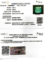 Load image into Gallery viewer, 4.90/CT Natural Panna Stone with Govt. Lab Certificate-11599D46677