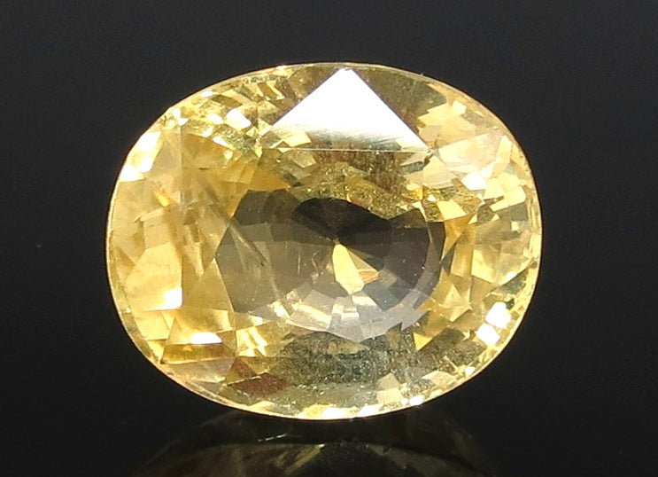 8.40/CT Natural Yellow Sapphire with Govt Lab Certificate-78810