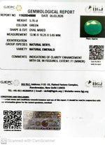 Load image into Gallery viewer, 5.76/CT Natural Panna Stone with Govt. Lab Certificate-11925D48080
