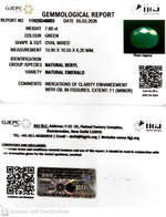 Load image into Gallery viewer, 7.6/CT Natural Panna Stone with Govt. Lab Certificate-11925D48093