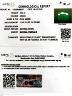 Load image into Gallery viewer, 4.85/CT Natural Panna Stone with Govt. Lab Certificate-11925D48117