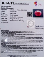 Load image into Gallery viewer, 7.21 Ratti Natural Ruby with Govt Lab Certificate-(12210)
