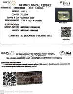Load image into Gallery viewer, 15.63/CT Natural Yellow Sapphire With Govt Lab Certificate-12061D48969