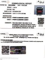 Load image into Gallery viewer, 11.40/CT Natural Rhodolite Garnet Stone with Govt Lab Certificate-12061D48982