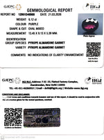 Load image into Gallery viewer, 6.12/CT Natural Rhodolite Garnet Stone with Govt Lab Certificate-12061D48988