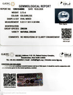 Load image into Gallery viewer, 3.73/CT Natural Zircon with Govt. Lab certificate-12061D48995