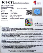 Load image into Gallery viewer, 2.89 Ratti Natural Blue Sapphire With Govt Lab Certified-(4551)