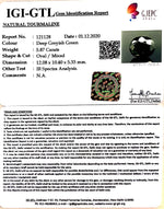 Load image into Gallery viewer, 6.51 Ratti Natural Tourmaline With Govt. Lab Certificate-(1221)