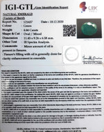 Load image into Gallery viewer, 5.17 Ratti Natural emerald with Govt Lab Certificate-(3441)