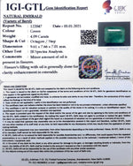 Load image into Gallery viewer, 4.09/CT Natural Emerald Stone With Govt. Lab Certificate (6771)