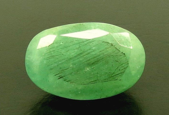 5.51/CT Natural Panna Stone with Govt. Lab Certificate (1221)