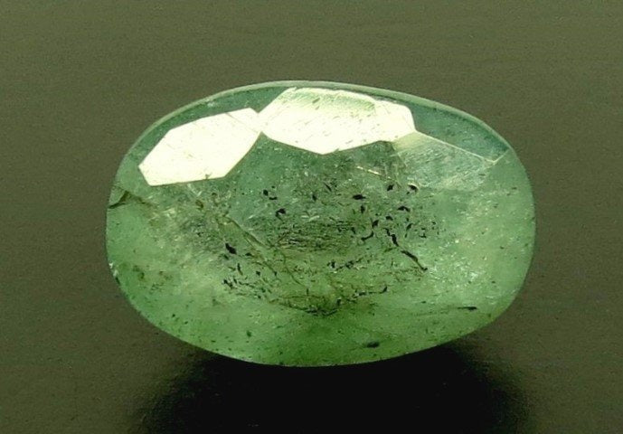 3.96/CT Natural Panna Stone with Govt. Lab Certificate-4444D16170