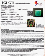 Load image into Gallery viewer, 5.37 Ratti Natural emerald with Govt Lab Certificate-(3441)