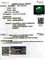 Load image into Gallery viewer, 5.58/CT Natural Panna Stone with Govt. Lab Certificate-12313D49930