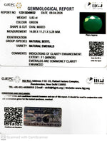 Load image into Gallery viewer, 5.83/CT Natural Panna Stone with Govt. Lab Certificate-12313D49932