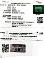 Load image into Gallery viewer, 7.39/CT Natural Panna Stone with Govt. Lab Certificate-12313D49943