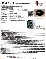 Load image into Gallery viewer, 4.19 Ratti Natural Scapolite Cat's Eye with Govt. Lab Certified-(1221)