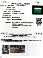 Load image into Gallery viewer, 4.93/CT Natural Panna Stone with Govt. Lab Certificate-12377D50217