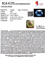 Load image into Gallery viewer, 6.11 Ratti Blue Topaz with Govt Lab Certificate-(1650)