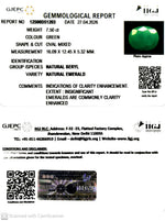 Load image into Gallery viewer, 7.5/CT Natural Panna Stone with Govt. Lab Certificate-12500D51203