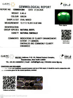 Load image into Gallery viewer, 6.46/CT Natural Panna Stone with Govt. Lab Certificate-12500D51204