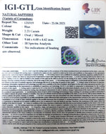 Load image into Gallery viewer, 2.45 Ratti Natural Neelam with Govt Lab Certificate-(6771)