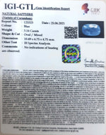 Load image into Gallery viewer, 3.16/CT Natural Ceylonese Neelam with Govt Lab Certificate-BLUSA9S