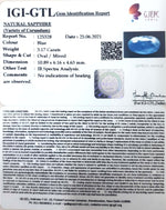 Load image into Gallery viewer, 3.51 Ratti Natural Ceylonese Neelam with Govt Lab Certificate-(12210)