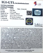 Load image into Gallery viewer, 4.82 Ratti Natural Neelam with Govt Lab Certificate-(6771)