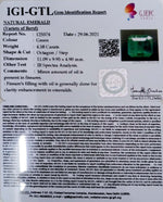 Load image into Gallery viewer, 4.58/CT Natural Emerald Stone With Govt. Lab Certified (12210)