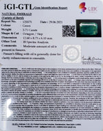 Load image into Gallery viewer, 5.71/CT Natural Emerald Stone With Govt. Lab Certified (8991)