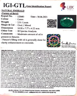 Load image into Gallery viewer, 2.56 Ratti Natural emerald with Govt Lab Certificate-(3441)