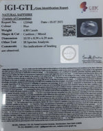 Load image into Gallery viewer, 5.32 Ratti Natural Blue Sapphire With Govt Lab Certified-(6771)