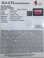 Load image into Gallery viewer, 6.36 Ratti Natural new burma Ruby with Govt. Lab Certificate-(2331)