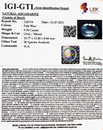 Load image into Gallery viewer, 9.76/CT Natural Aquamarine with Govt Lab Certificate-5661