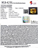 Load image into Gallery viewer, 5.00/CT Natural Ceylonese Pukhraj with Govt Lab Certificate-78810