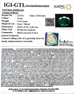 Load image into Gallery viewer, 3.10/CT Natural Emerald Stone With Govt. Lab Certified (12210)