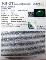 Load image into Gallery viewer, 3.08/CT Natural Panna Stone with Govt. Lab Certified (3441)