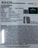 Load image into Gallery viewer, 3.91/CT Natural Panna Stone with Govt. Lab Certified (3441)