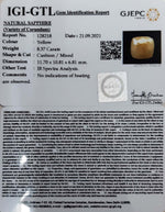 Load image into Gallery viewer, 8.37/CT Natural Yellow Sapphire with Govt Lab Certificate-(1221)