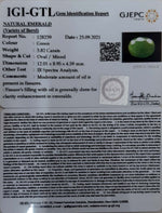 Load image into Gallery viewer, 4.24 Ratti Natural Panna Stone with Govt. Lab Certified-(1221)