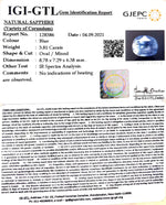 Load image into Gallery viewer, 4.22 Ratti Nature Neelam with Govt Lab Certified (45510)