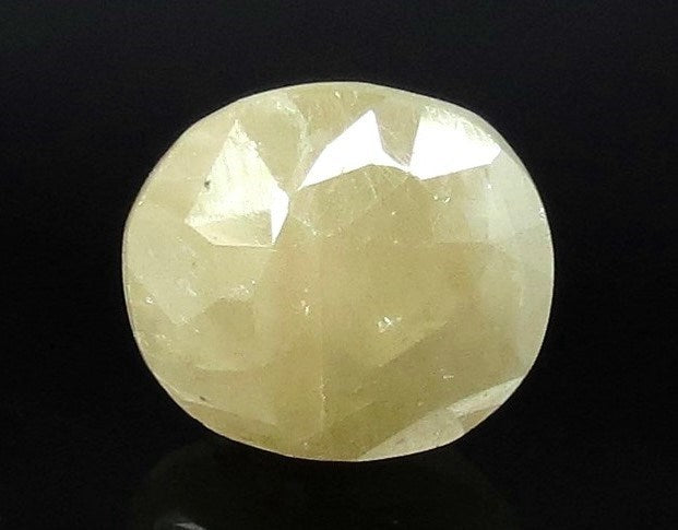 6.35/CT Natural Yellow Sapphire with Govt Lab Certificate-(1221)