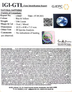 Load image into Gallery viewer, 5.43/CT Natural Blue Sapphire with Govt Lab Certificate-BLUSA9U