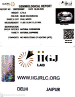 Load image into Gallery viewer, 4.74/CT Natural White Sapphire with Govt Lab Certificate-12927D53207